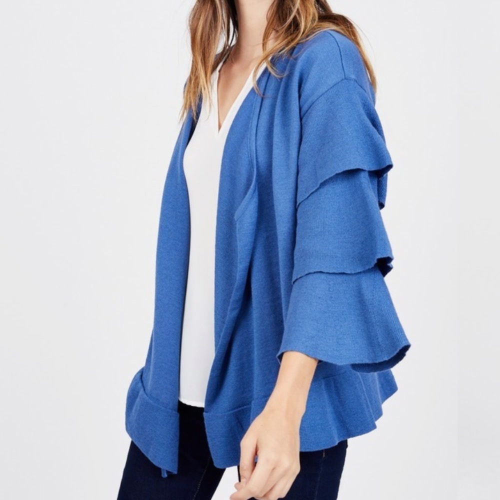 Octavia Ruffle Sleeve Cardigan - Picture 3 of 3